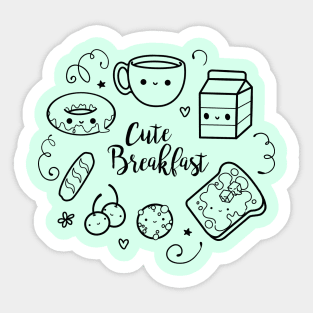 Cute Breakfast Sticker